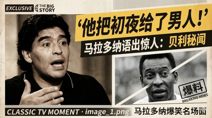 【今日视频】贝利初夜给了男人❗️当年马拉多纳真是什么都敢说