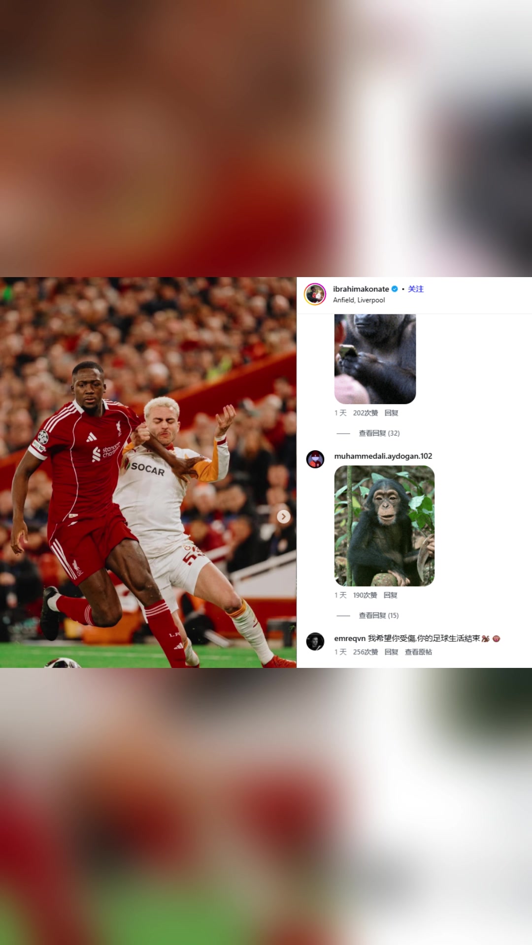 不堪入目！科纳特社媒遭种族歧视洗板