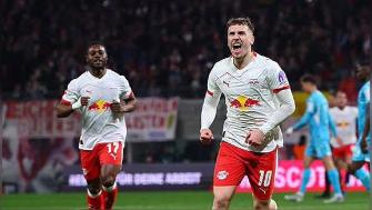 德甲-格鲁达&鲍姆加特纳均双响 莱比锡5-0大胜霍芬海姆