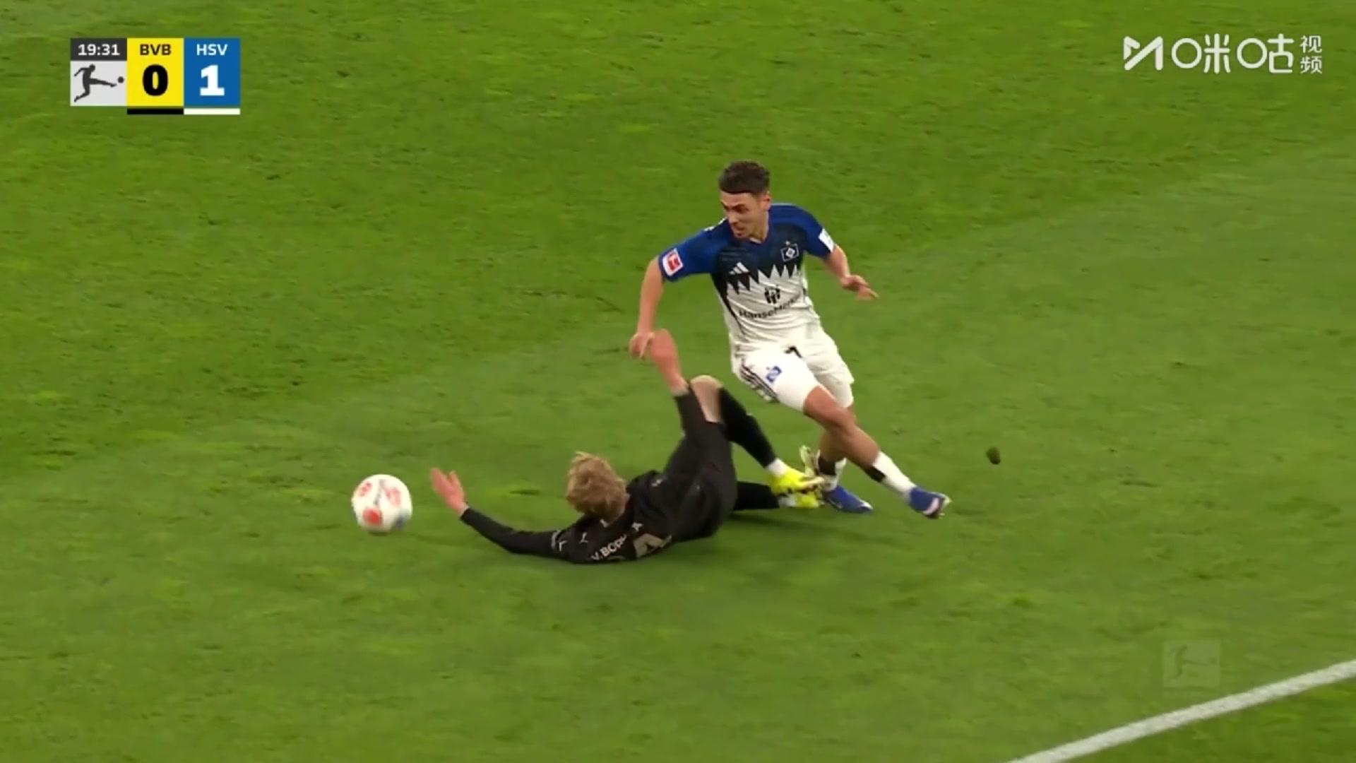 多特主场丢球！斯文松后场失误被断！菲利普-奥特尔包抄破门！