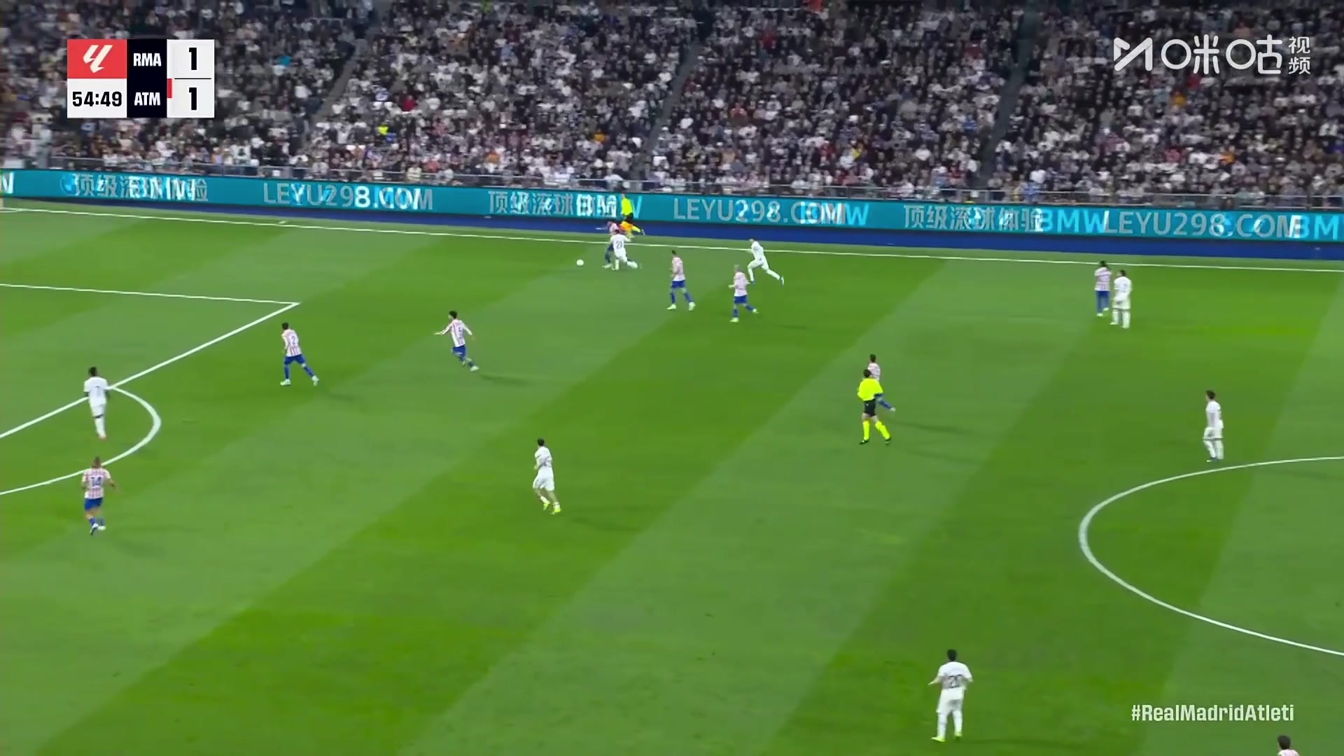 状态火热！马竞后场传球失误，巴尔韦德断球后外脚背破门