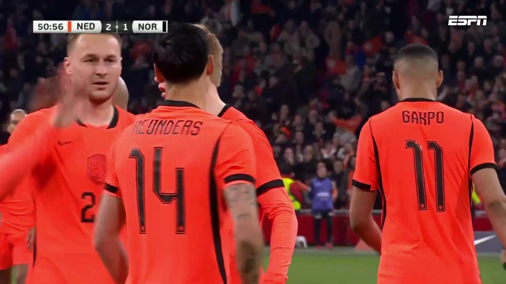 【集锦】友谊赛-范戴克破门赖因德斯建功 荷兰2-1逆转挪威