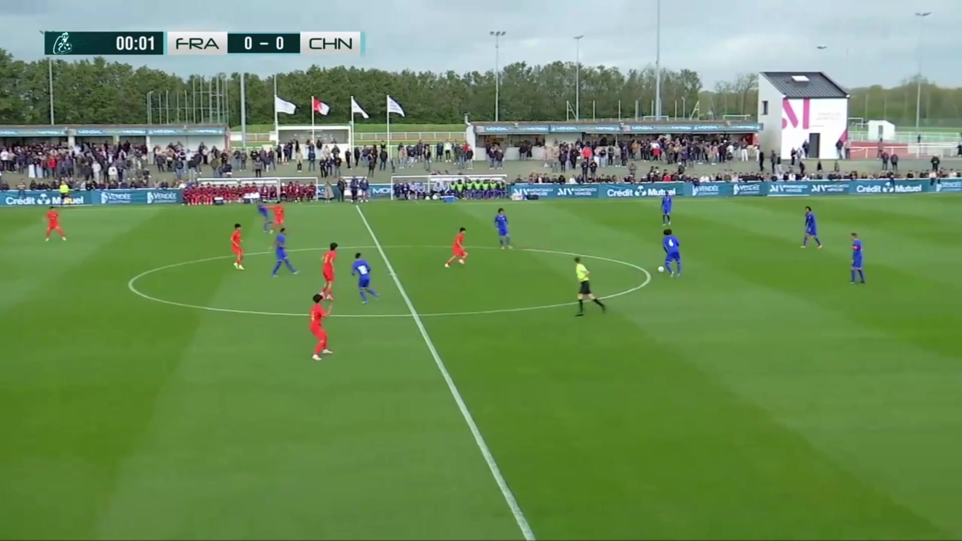 【集锦】蒙太古杯-刘凯源助攻吴比乐破门 U16国足1-4不敌法国