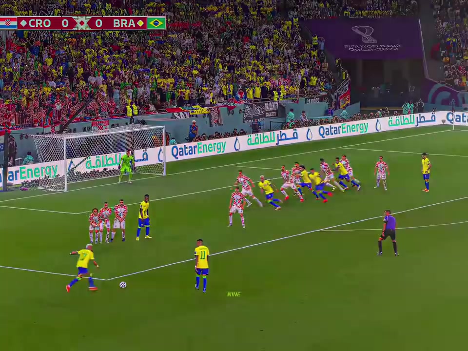 故事一度很美好！名场面：内马尔世界杯对阵克罗地亚的进球！