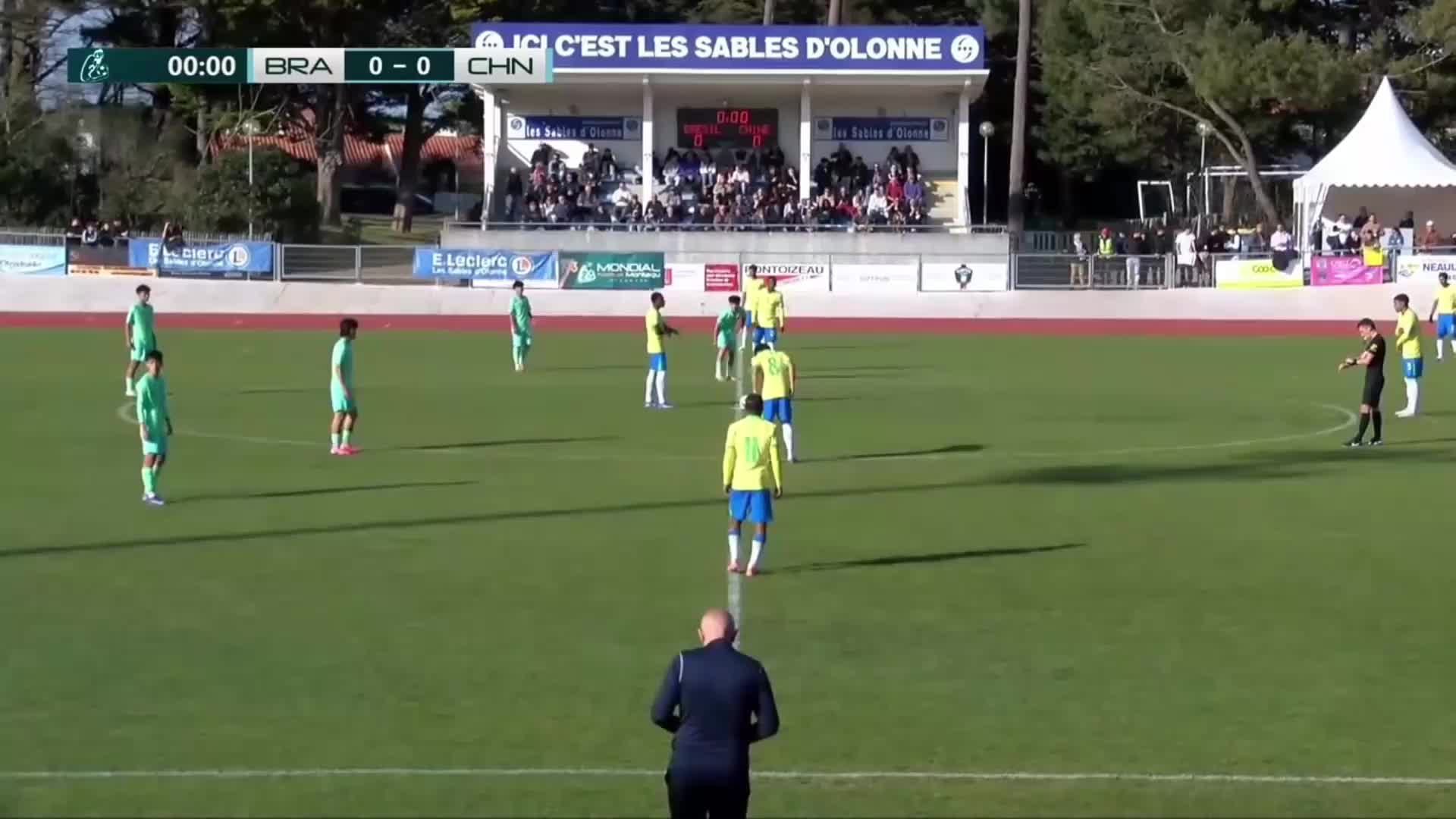 【集锦】蒙太古杯-李家进超远吊射造险 U16国足0-1巴西