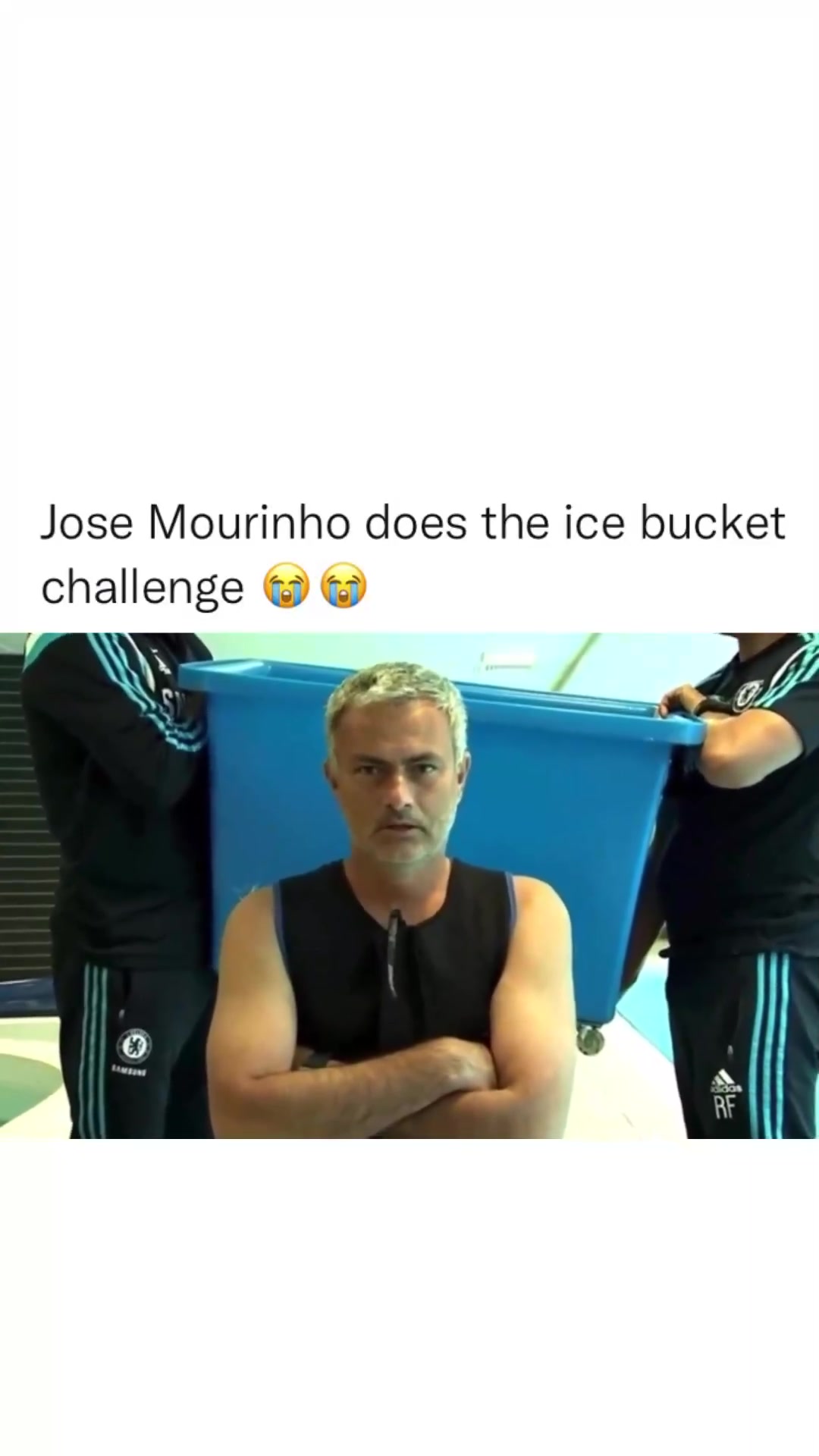 【推荐】名场面！穆帅当年的冰桶挑战，絮絮叨叨一大顿然后…