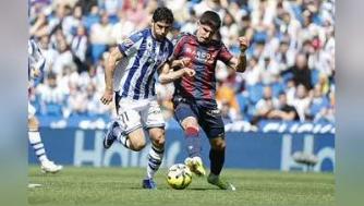 西甲-马丁头球破门&门德斯建功 皇家社会主场2-0莱万特