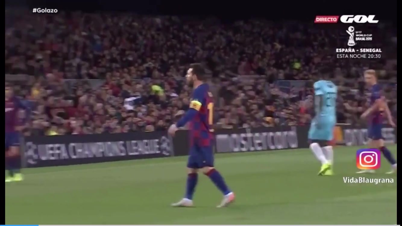 【球迷看点】拔剑四顾！名场面：梅西比赛中指导登贝莱，登贝莱一