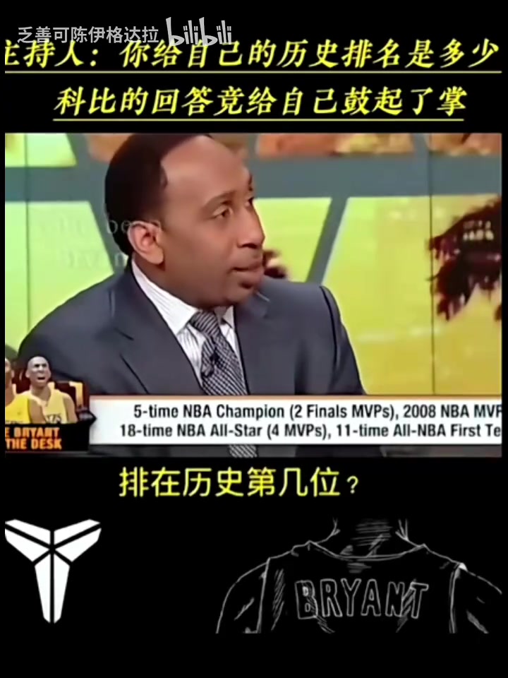 [你怎么看？]你给自己的历史排名是多少？科比：我尽最大努力变