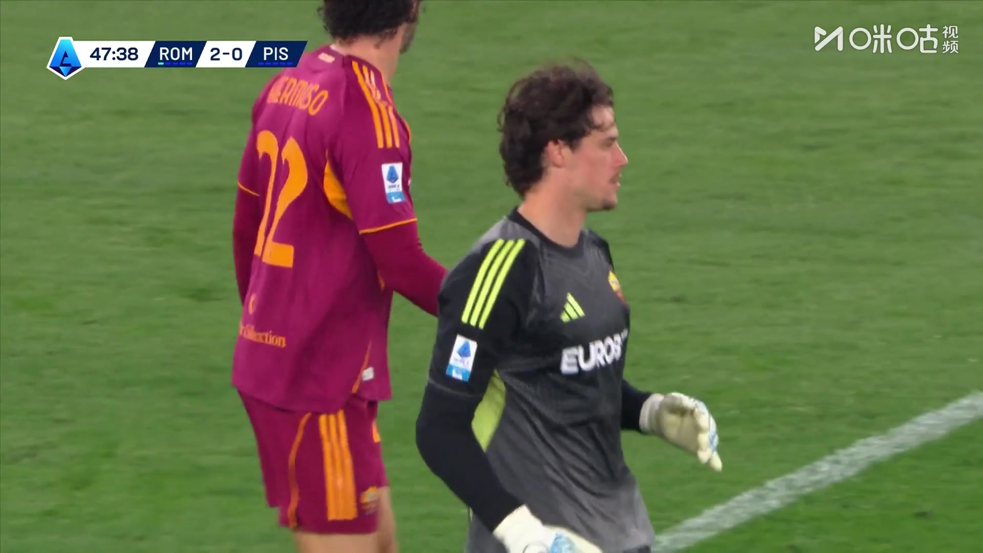 【集锦】意甲-马伦帽子戏法12场联赛进10球 罗马3-0比萨