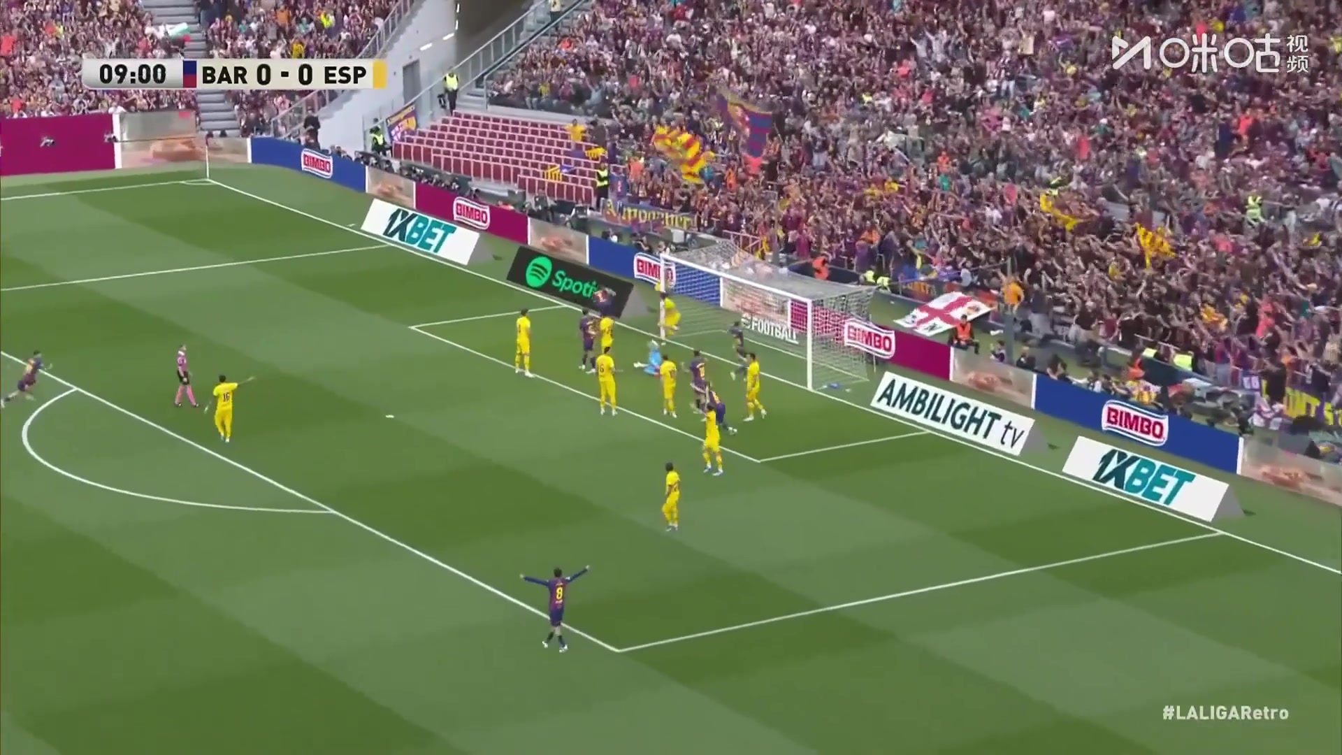 打破进球荒！亚马尔角球开出，费兰后点包抄头槌破门