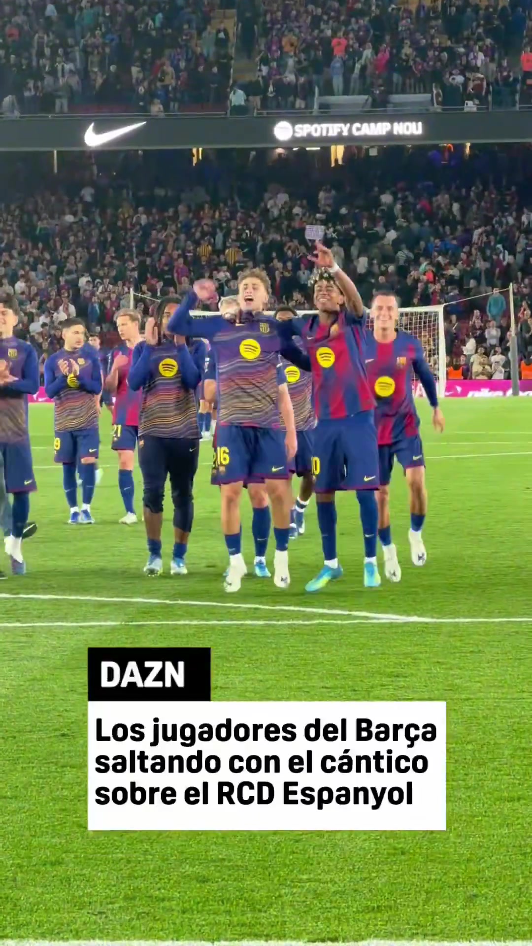 【足球】巴萨球员赛后唱歌嘲讽西班牙人：快告诉我在西乙沉沦的感觉怎么样