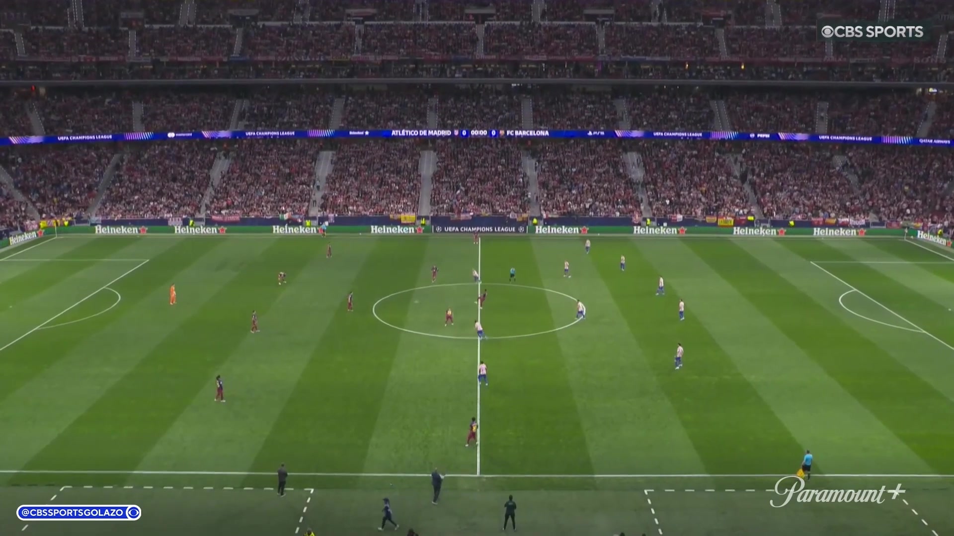 【集锦】欧冠-费兰传射加西亚直红 巴萨2-1马竞总比分2-3出局