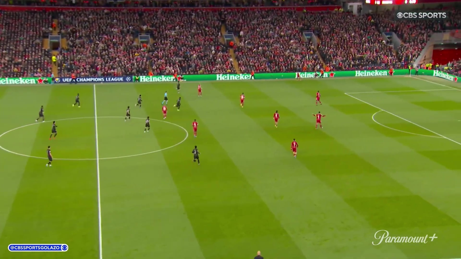 【集锦】欧冠-登贝莱双响埃基蒂克伤退 巴黎2-0总分4-0淘汰利物浦