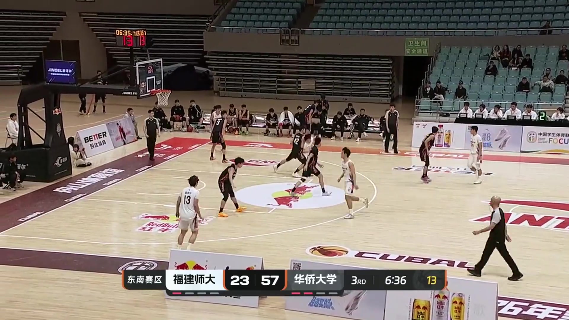 [精彩剪辑]华侨大学主帅周鲁男官方罚单：领先30分骂裁判 禁1场+检讨