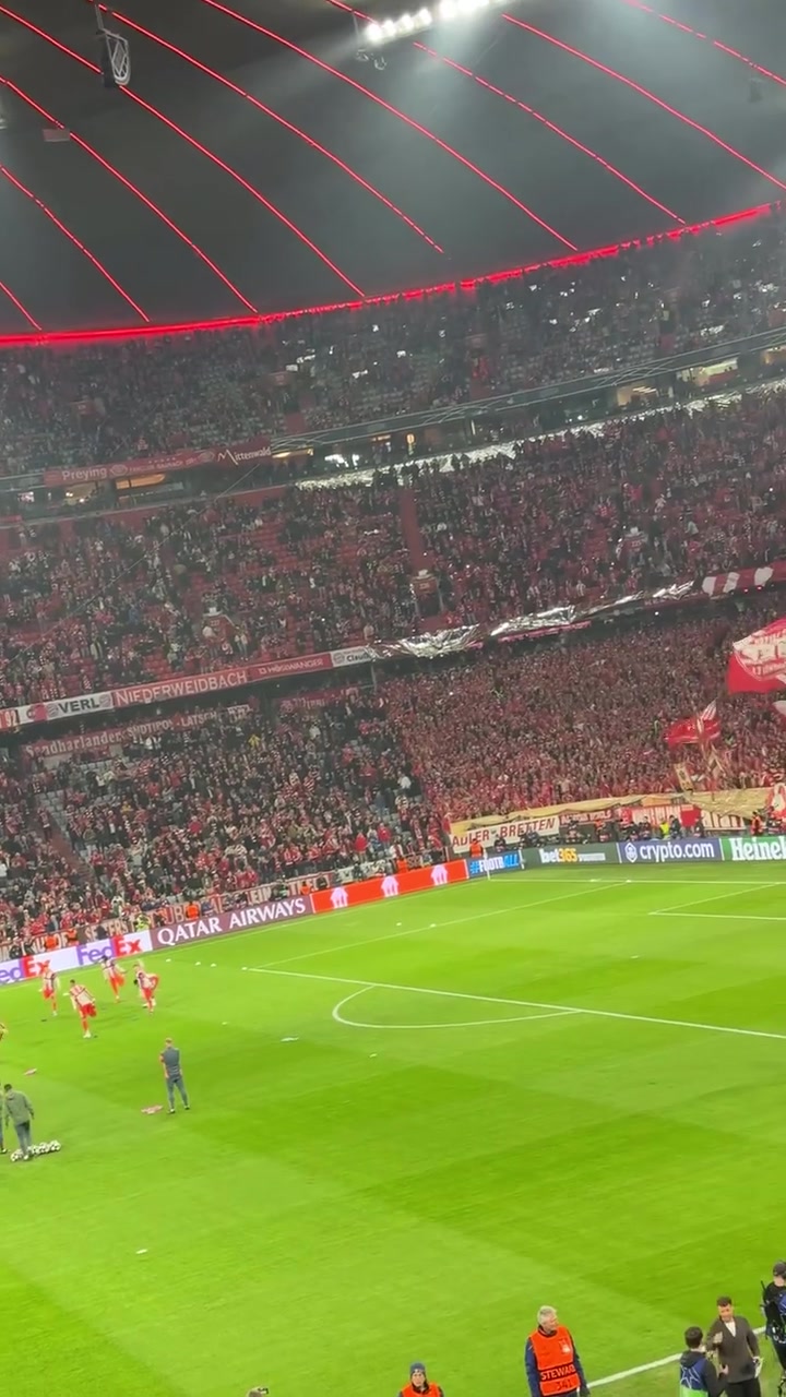 【值得一看】红色堡垒！一起来感受安联球场的助威声！