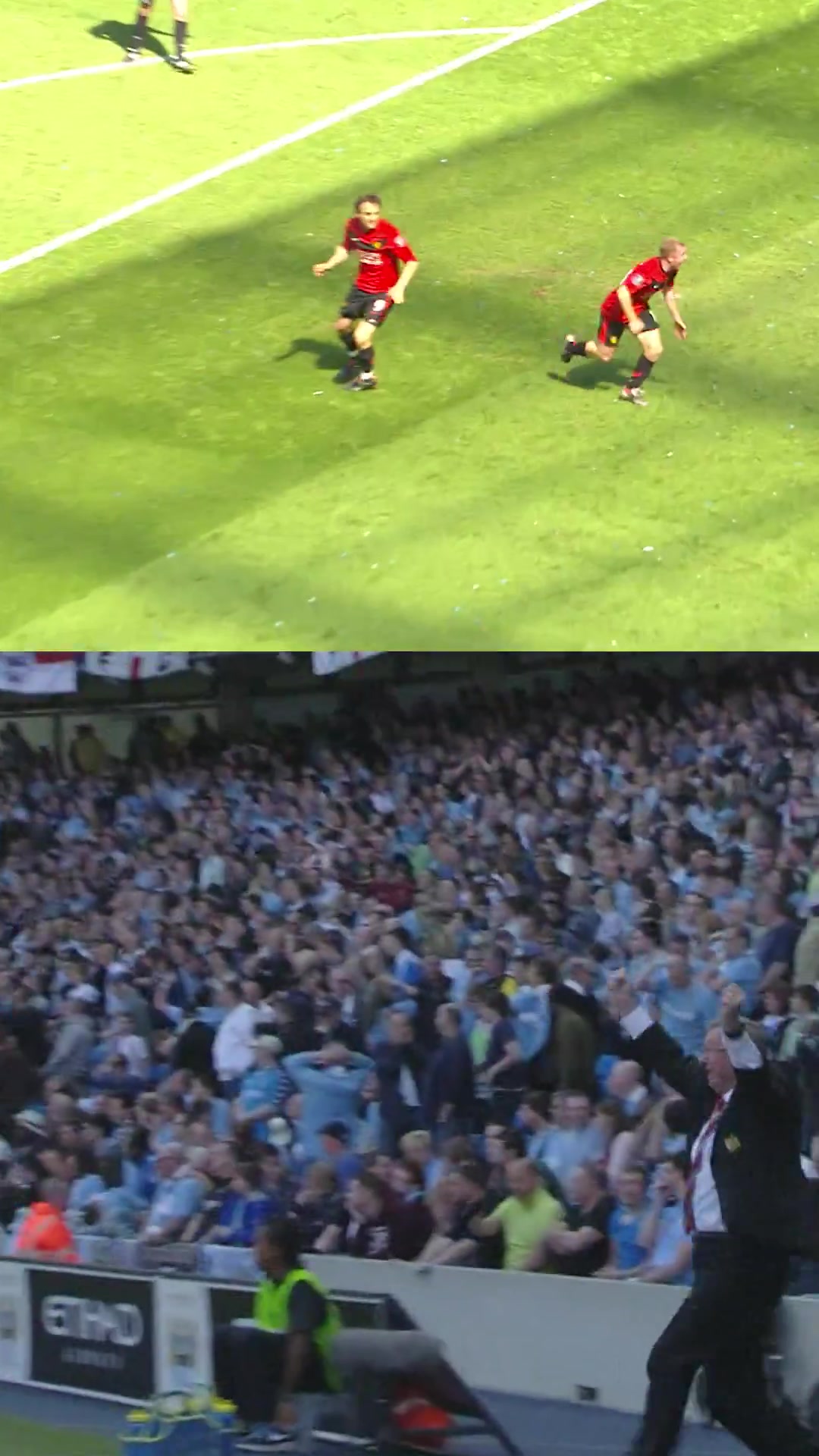 [推荐视频]曼联经典：斯科尔斯补时绝杀曼城，内维尔献上世纪之