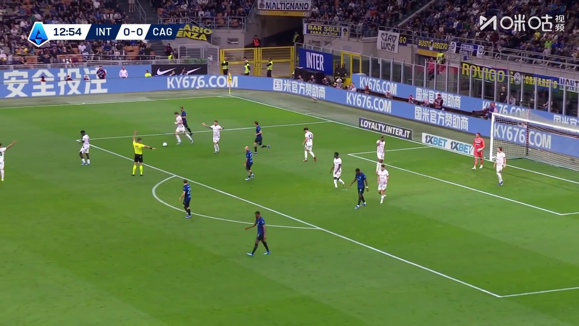 【集锦】意甲-图拉姆巴雷拉破门泽林斯基 国米3-0卡利亚里