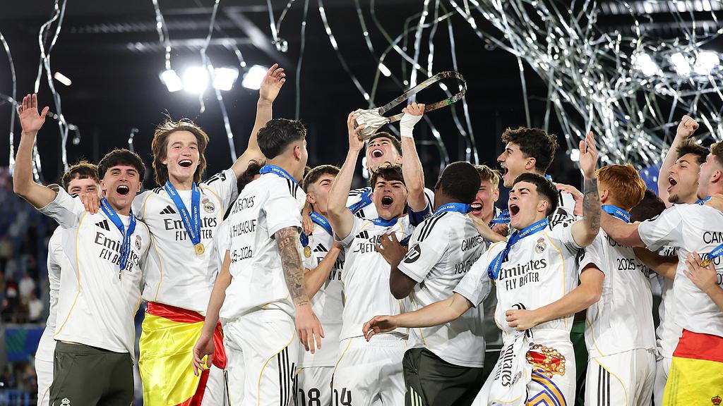 青年欧冠决赛-奥尔特加破门纳瓦罗2扑点 皇马U19点球5-3布鲁日夺冠