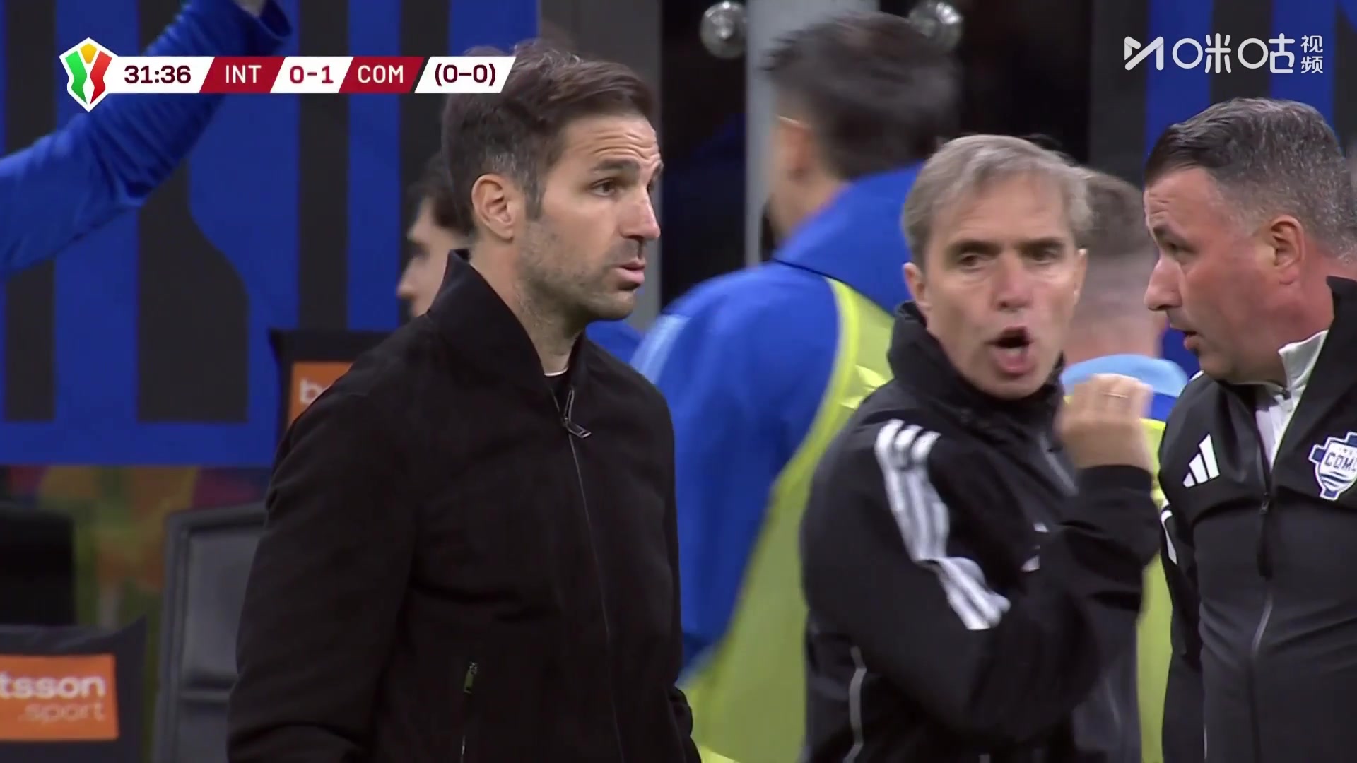 国米落后！范德布雷普特下底传中，巴图里纳无人盯防推射破门