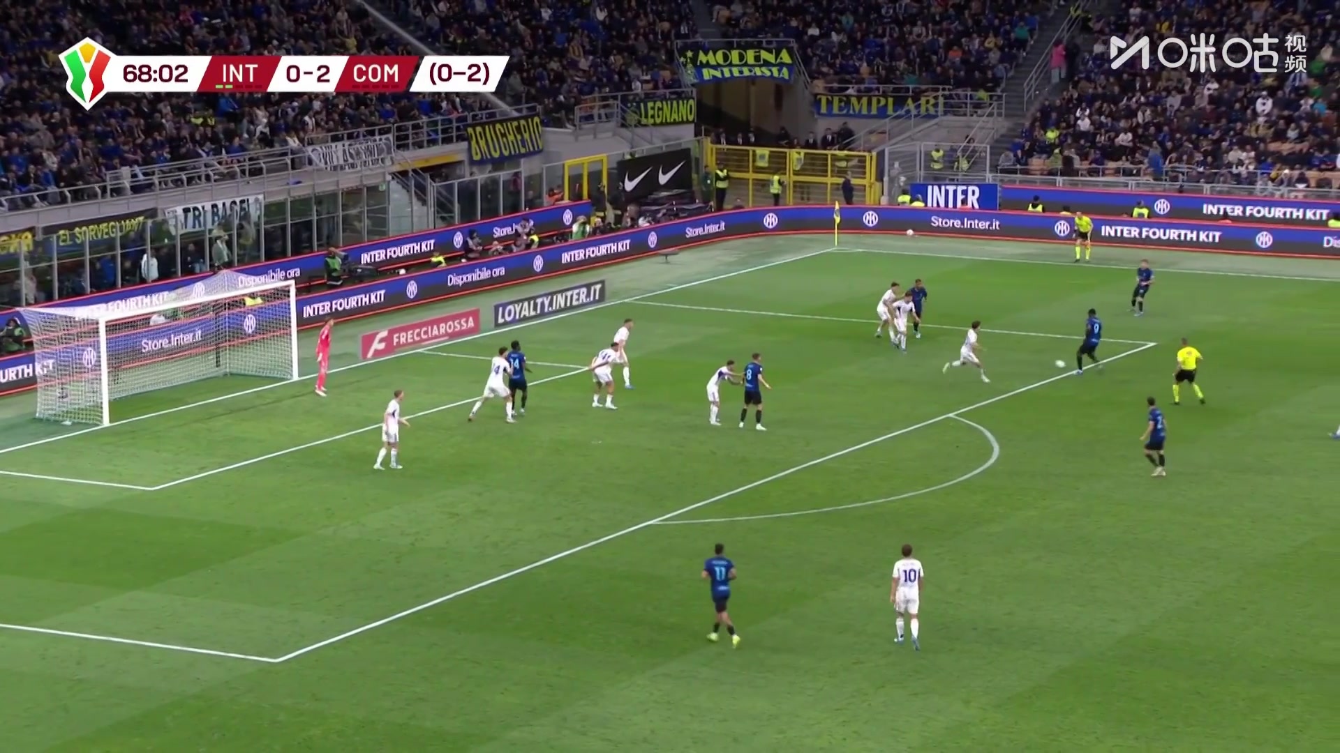 国米扳回一球！苏契奇做球，恰尔汗奥卢弧顶得球远射破门