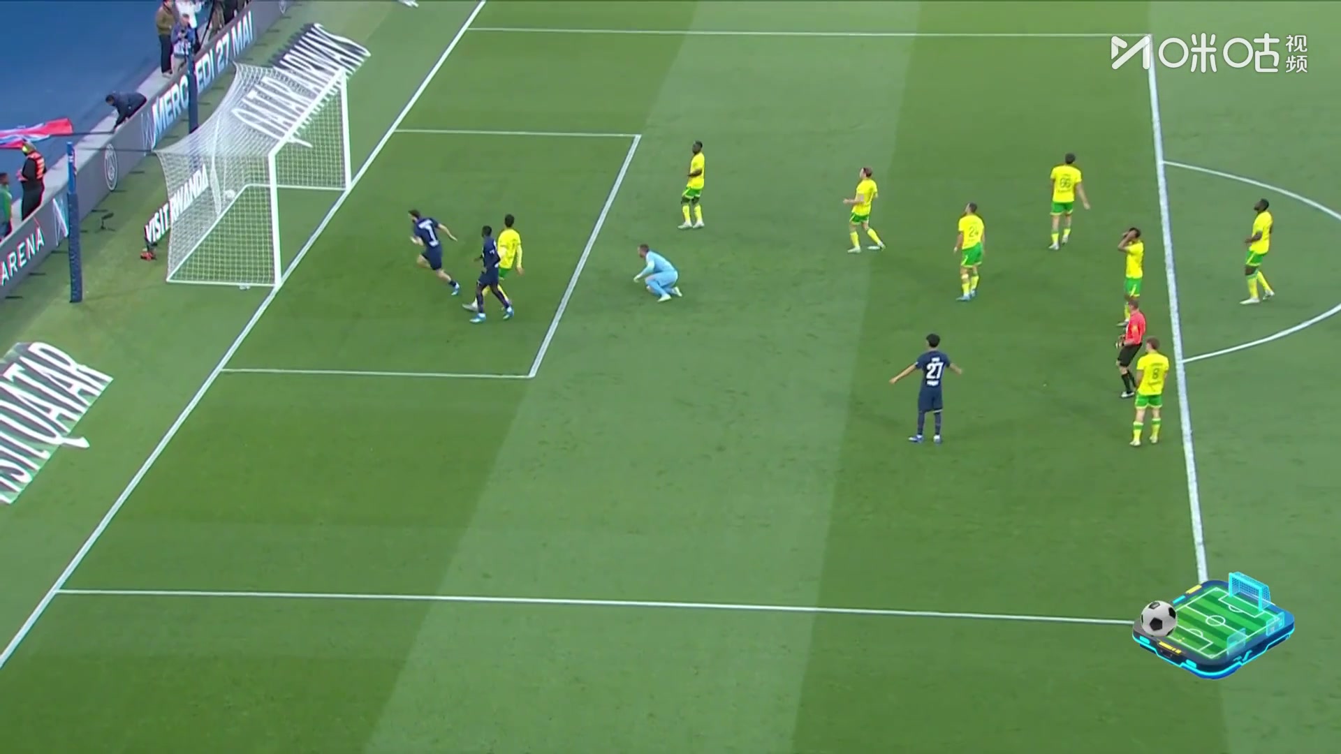 无人能挡！K77中路突破犀利过人破门梅开二度！大巴黎3-0南特！