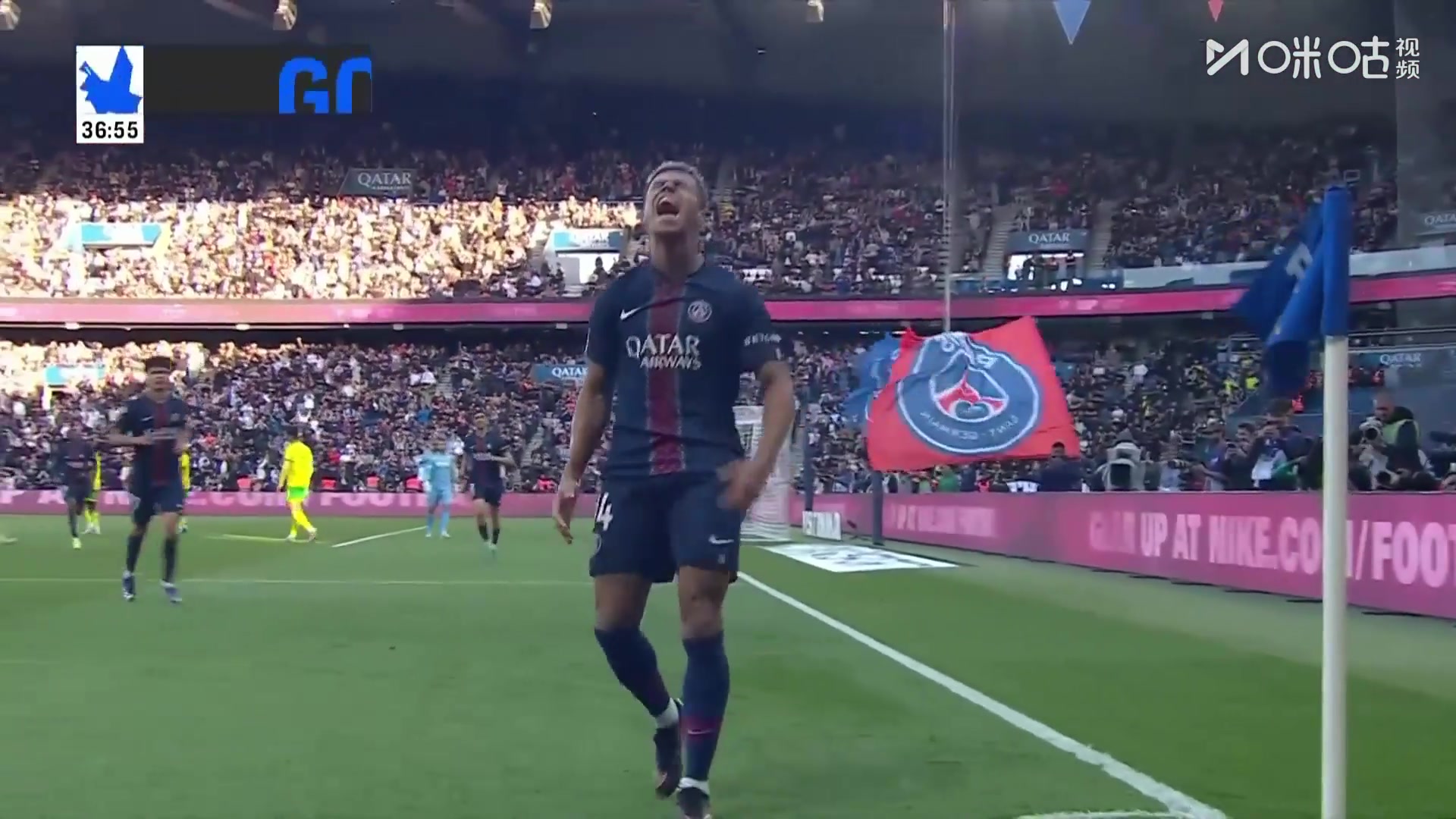 【集锦】法甲-K77梅开二度杜埃建功 巴黎3-0完胜南特4分领跑