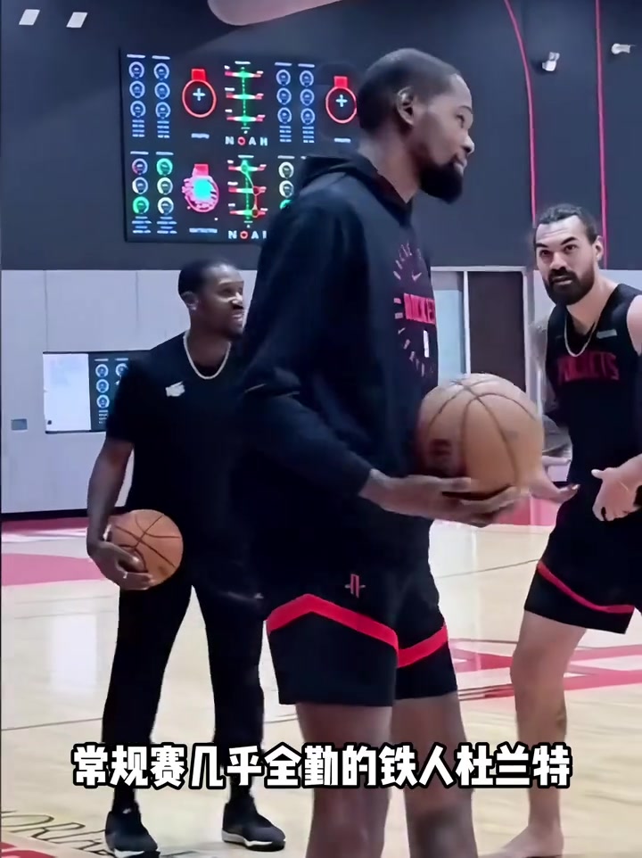 乌度卡过度使用KD后果出现了！常规赛几乎全勤 季后赛3场缺俩