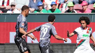 德甲-堂安律破门扳平 法兰克福1-1奥格斯堡