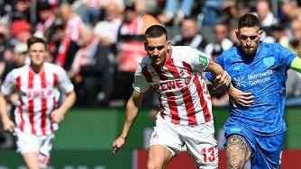 德甲-希克梅开二度 勒沃库森2-1科隆