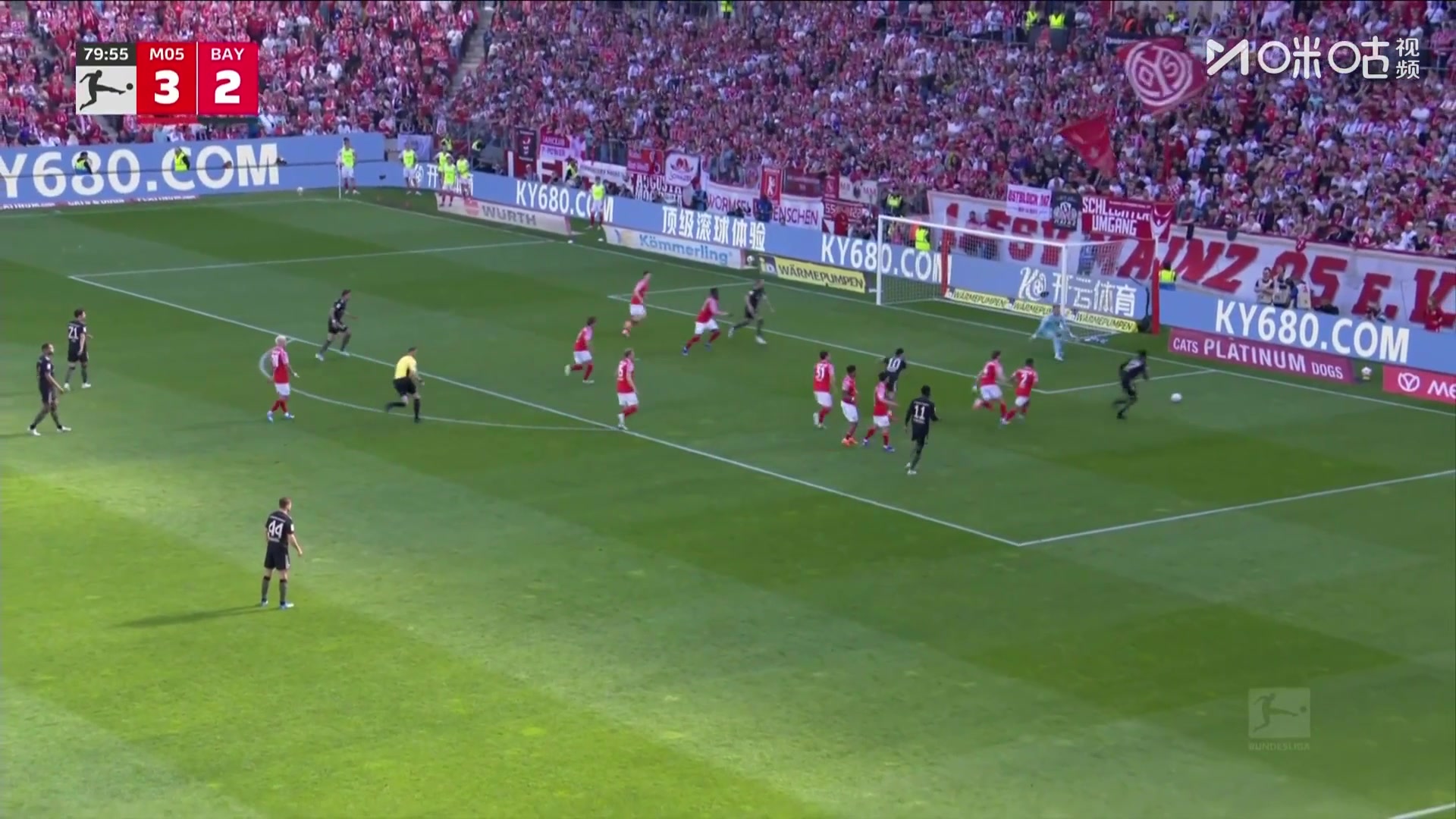 让三追三！奥利塞横扫门前，穆西亚拉包抄建功