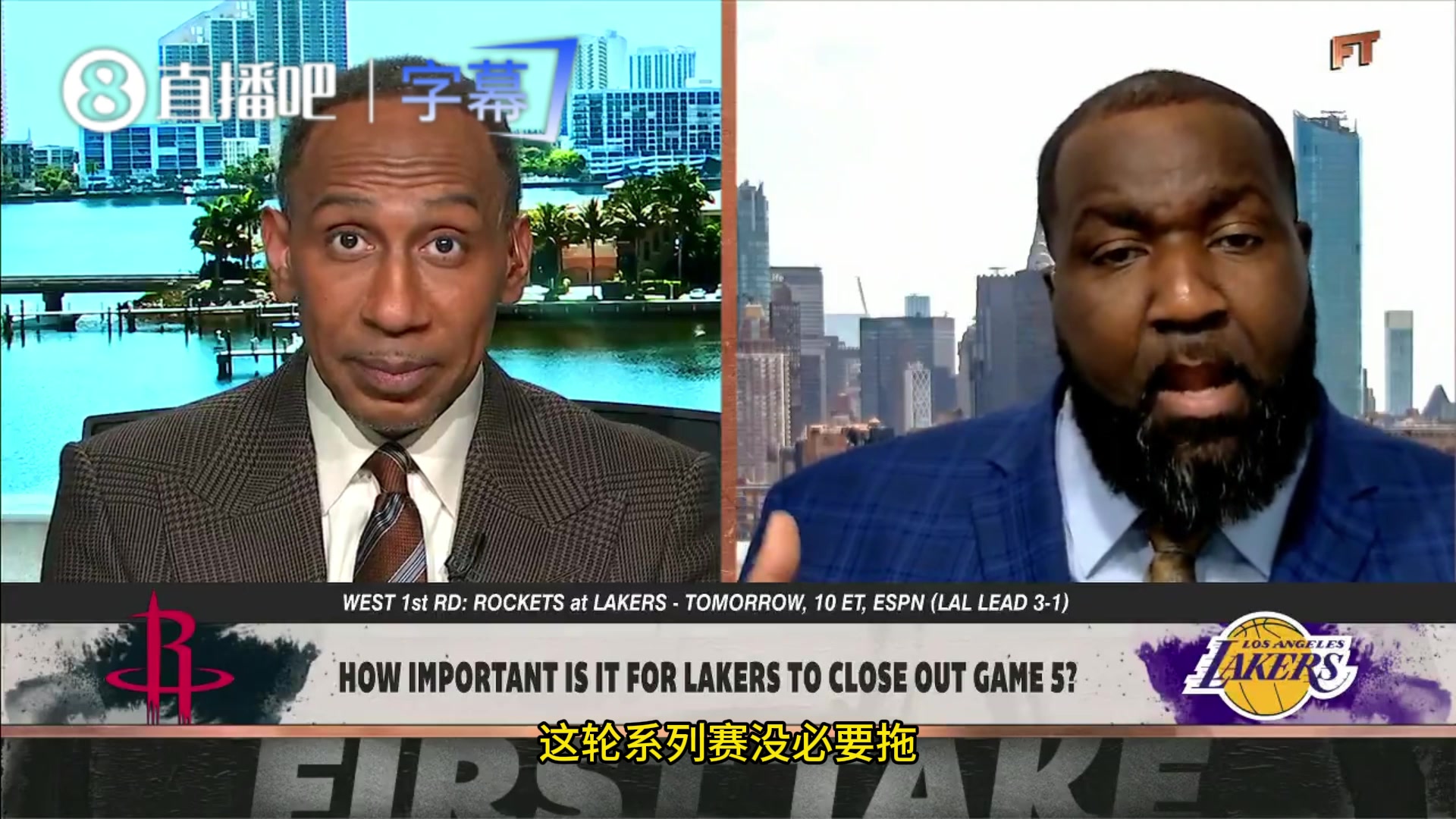 A史密斯：湖人第2轮绝对打不赢雷霆，除非上帝给老詹和湖人开挂