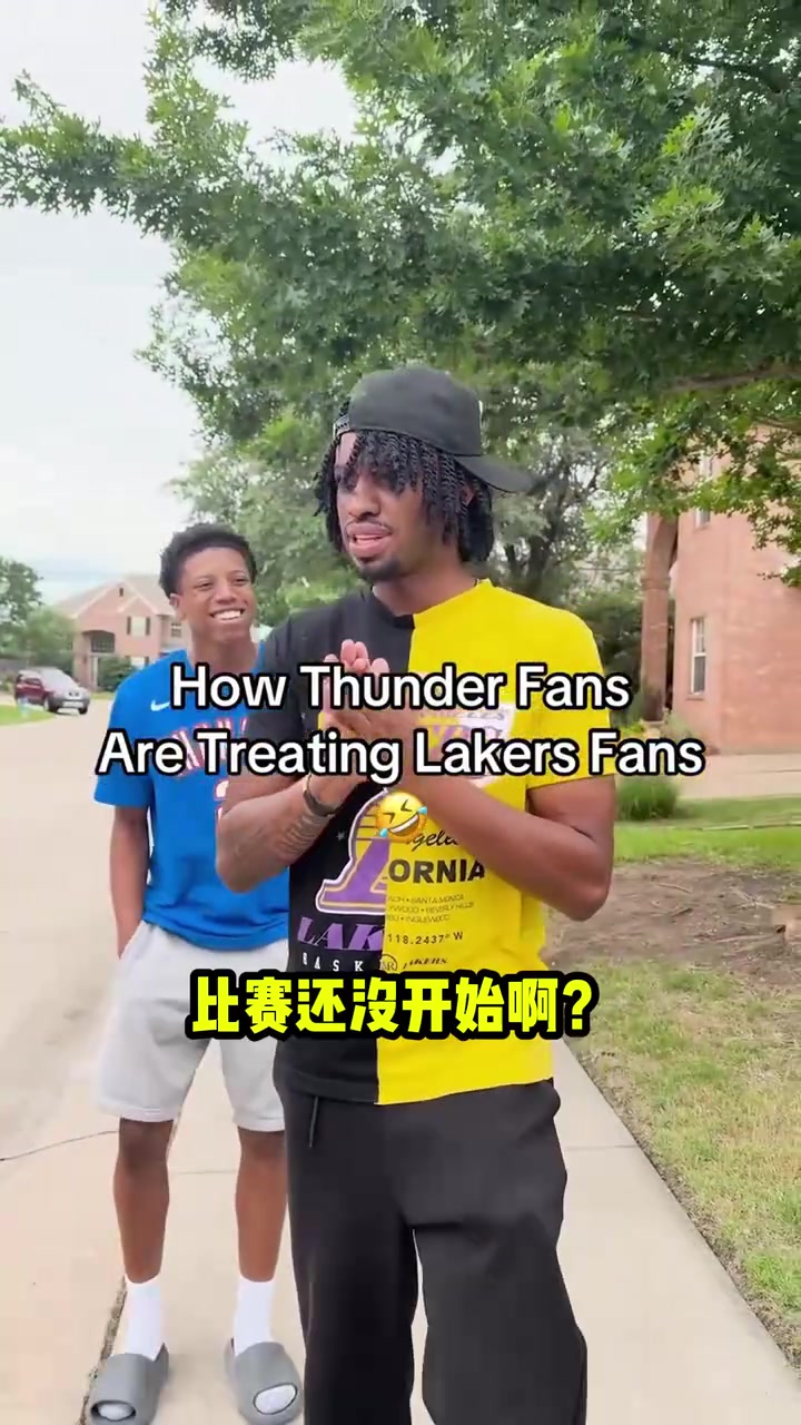 [篮球]别给东契奇切镜头了！网友恶搞：雷霆2比0湖人后，球迷