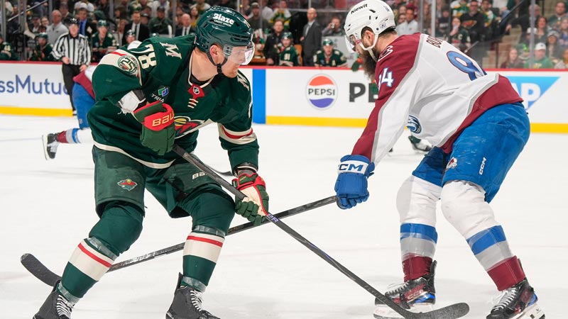 NHL季后赛次轮G3 科罗拉多雪崩 1 - 5 明尼苏达狂野 全场集锦
