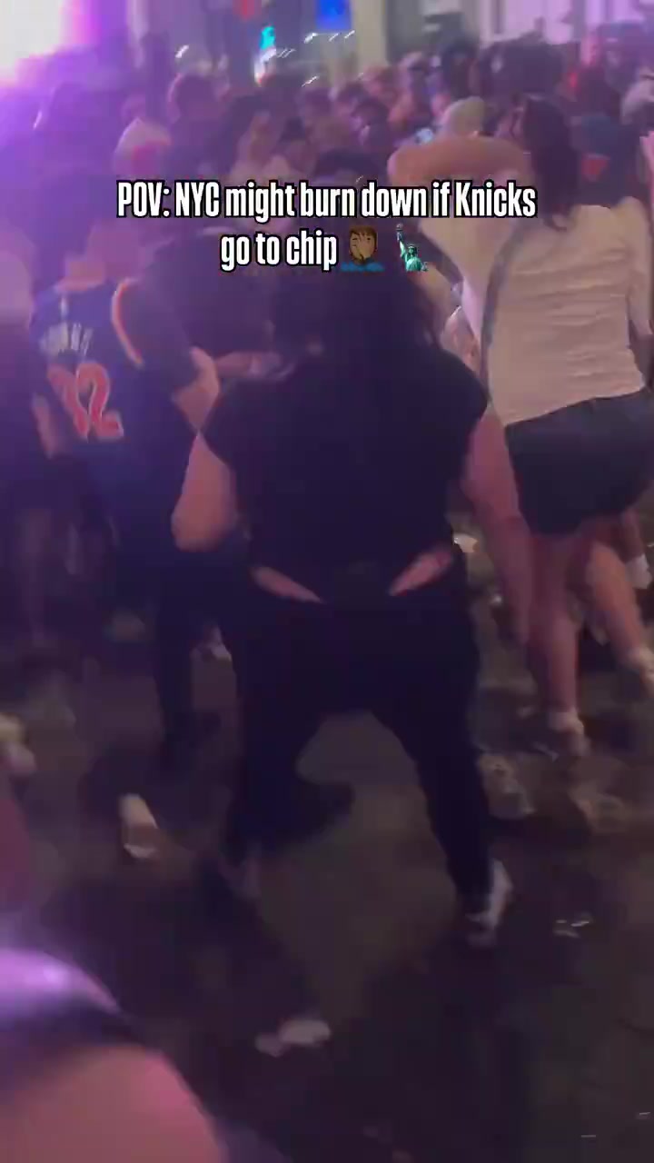 【篮球】男女齐上阵互殴！尼克斯赢球之后 球场外面球迷打起来了