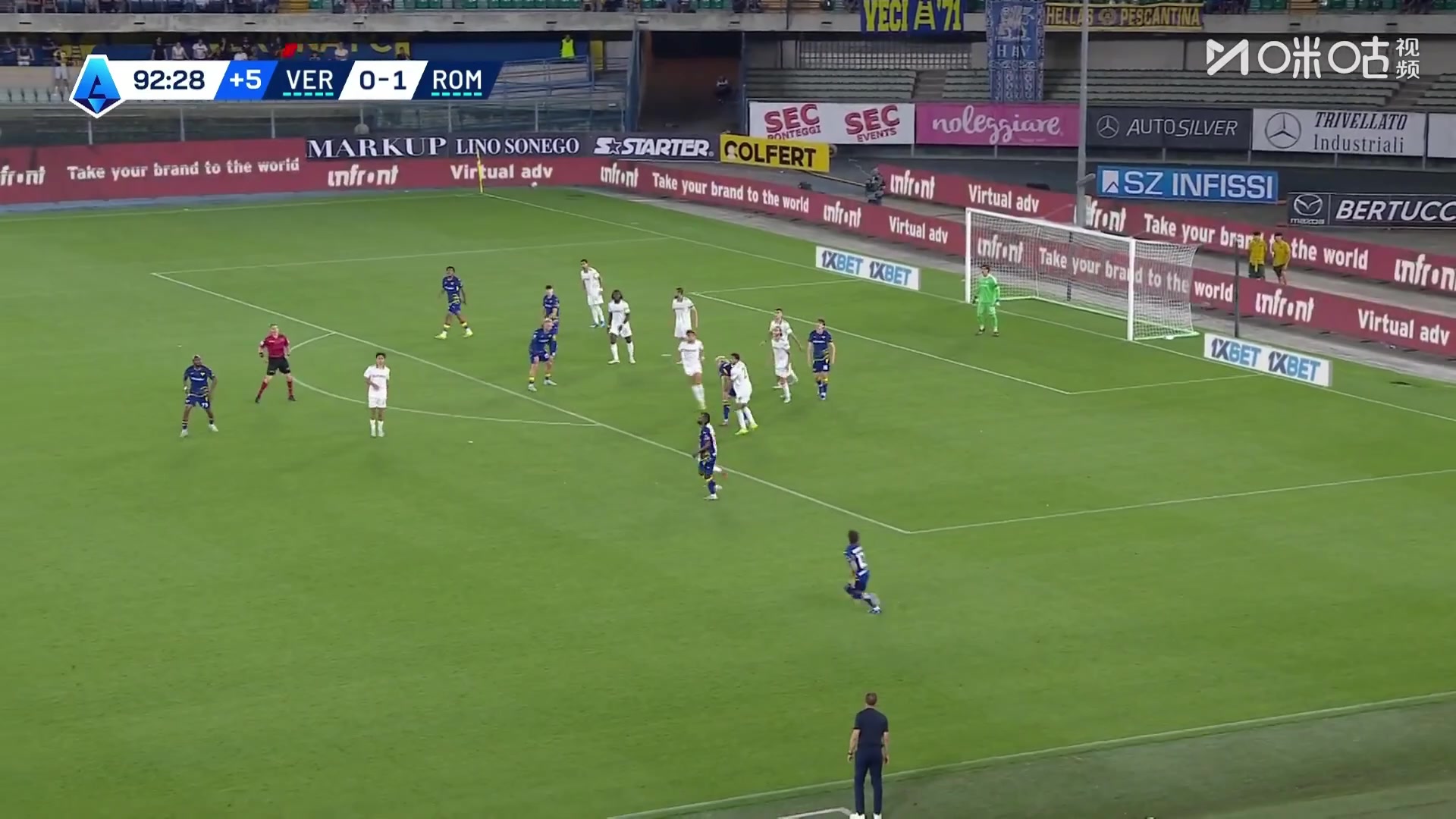 罗马2-0锁定胜局！迪巴拉脚后跟助攻，沙拉维推射破门！
