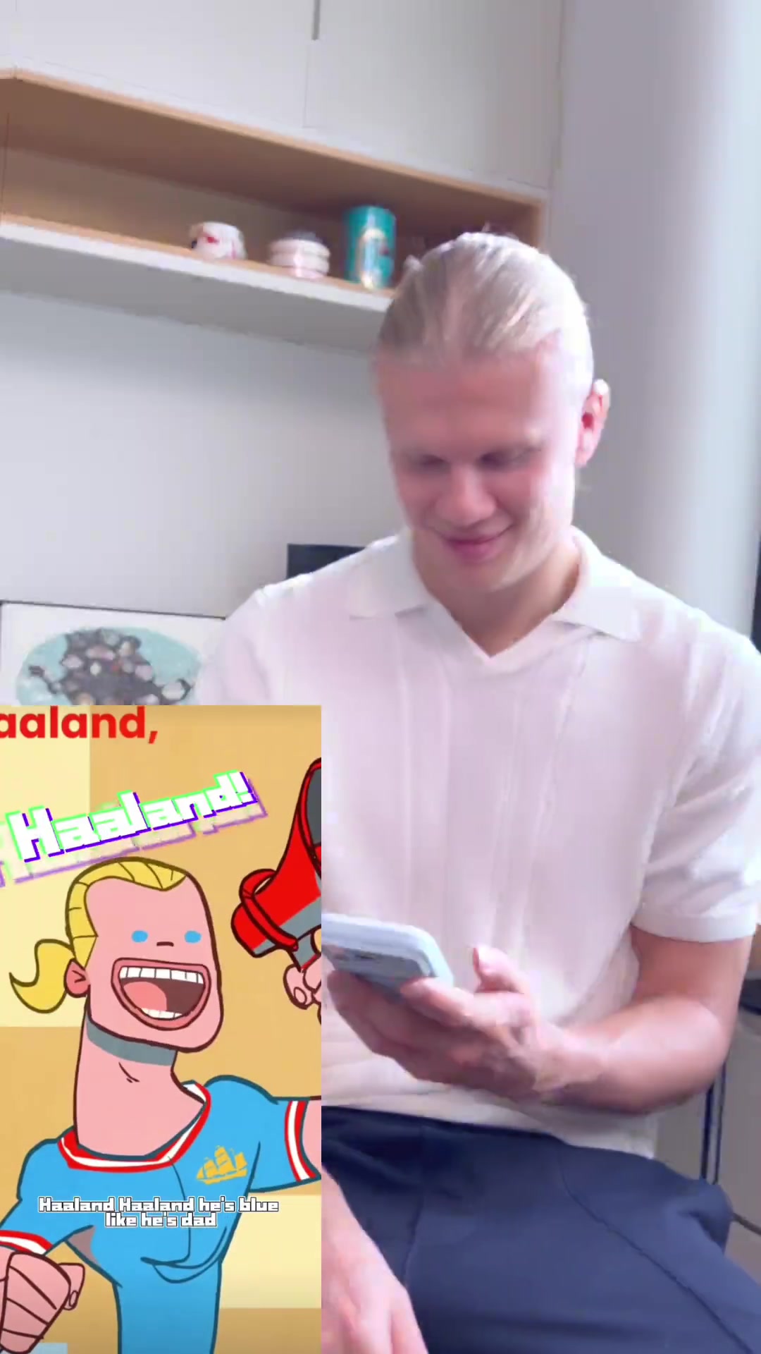 【曼城】当哈兰德听到自己的专属魔性DJ：嘴角疯狂上扬，哈宝被