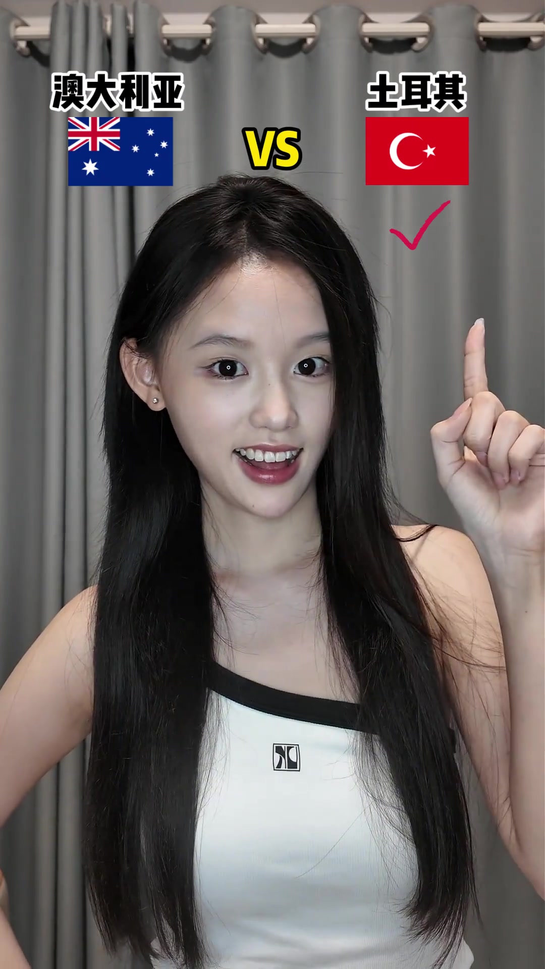 [球迷必看视频]看美女卡⬅️❗点猜足球胜负，最后巴西和摩洛哥那下真的有被甜到
