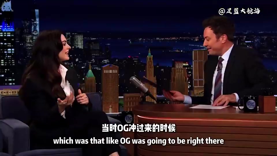 [体育视频]能让大美女安妮.海瑟薇都放下矜持！他就是OG阿努