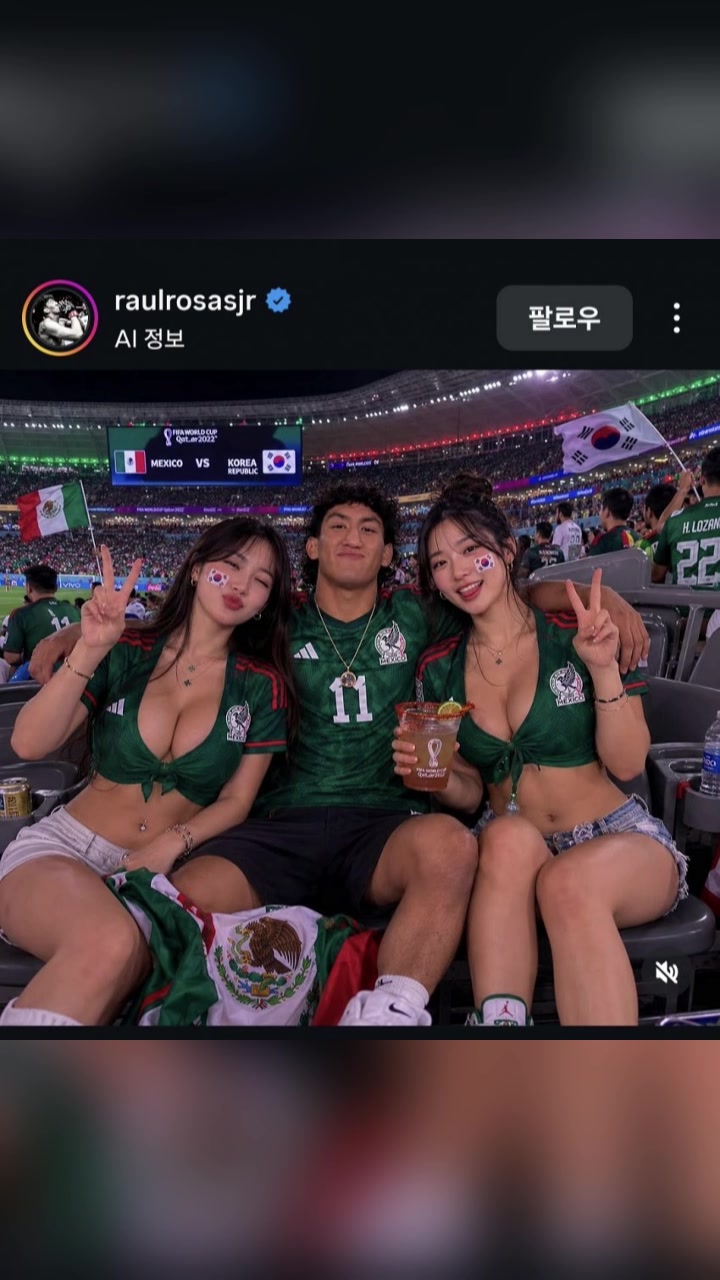【视频/集锦】墨西哥UFC选手AI生成左拥右抱韩国美女庆祝，