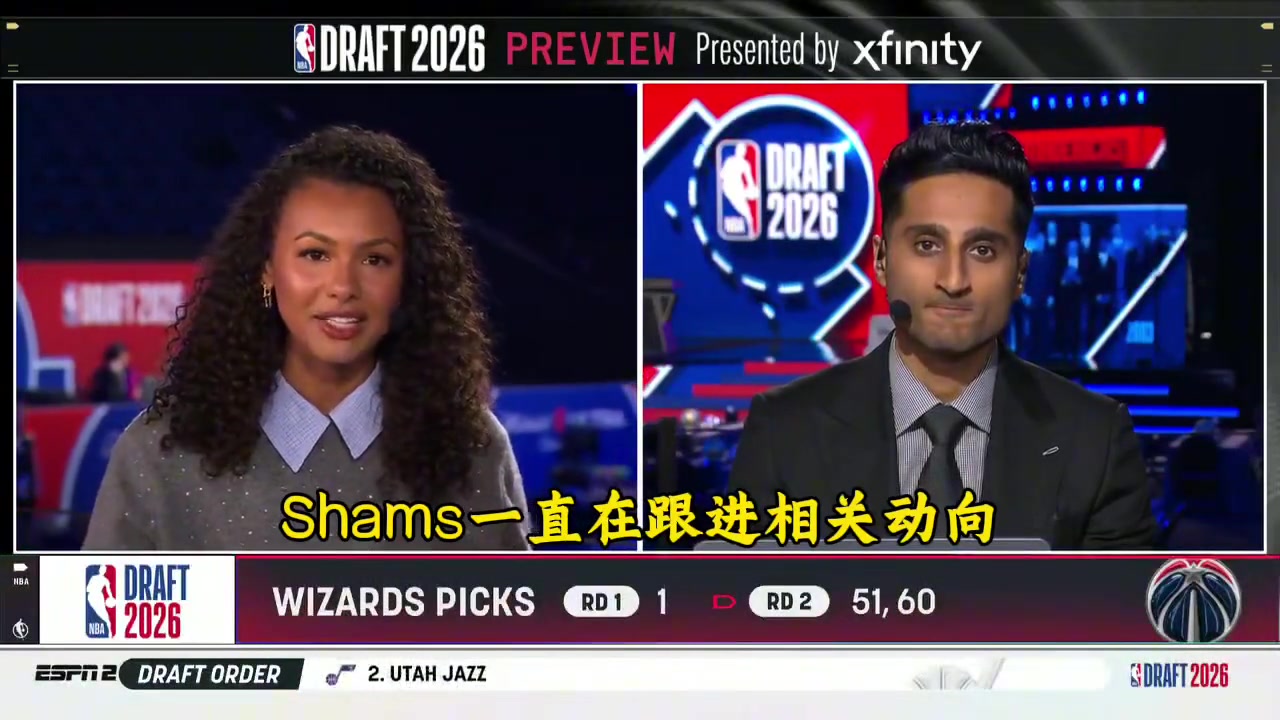 [今日视频]状元秀花落谁家？shams：奇才队大概率会选择A
