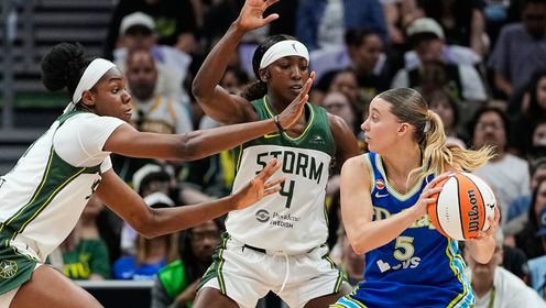06月23日WNBA常规赛 达拉斯飞翼112-110西雅图风暴 全场集锦