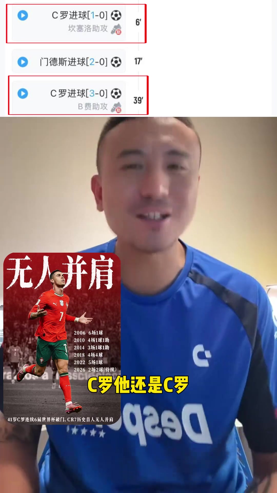 毛剑卿：谁说C罗不行？罗哥还是那个罗哥！今天我也得狂一下了