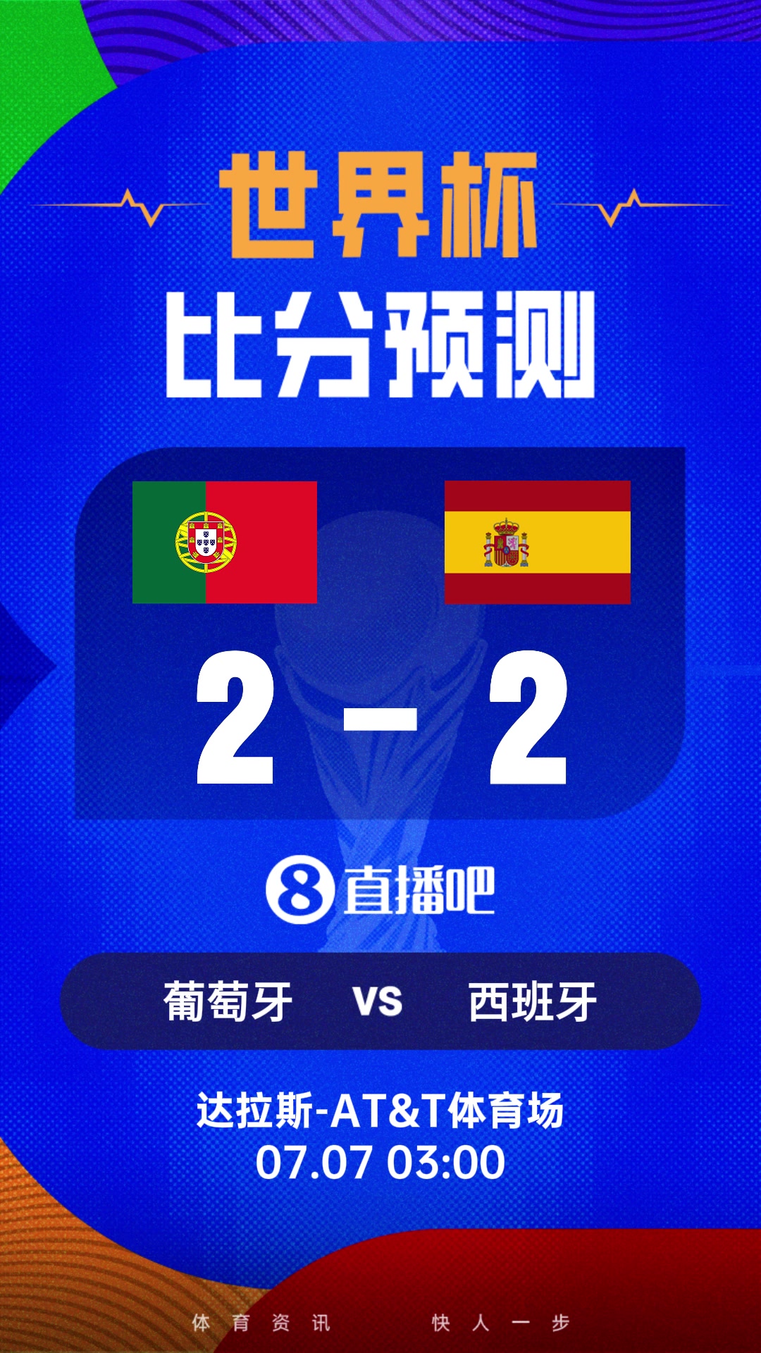 世界杯比分预测：伊比利亚德比！C罗PK亚马尔