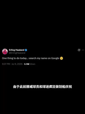 [值得一看]都去看！谷歌定制划船特效，哈兰德呼吁网友搜自己！