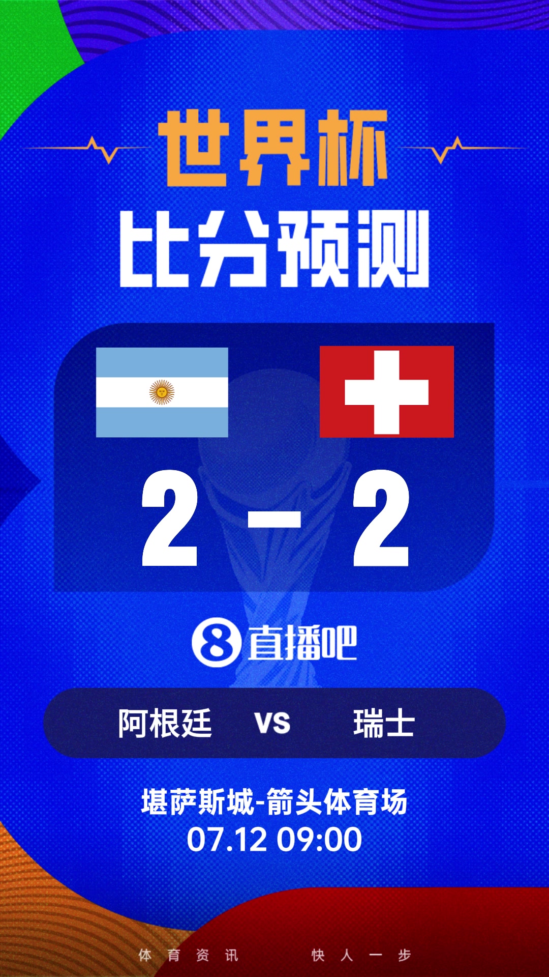 世界杯比分预测:梅西5场8球!两队本届世界杯均保持不败 世界杯比分预测:梅西5场8球!两队本届世界杯均保持不败