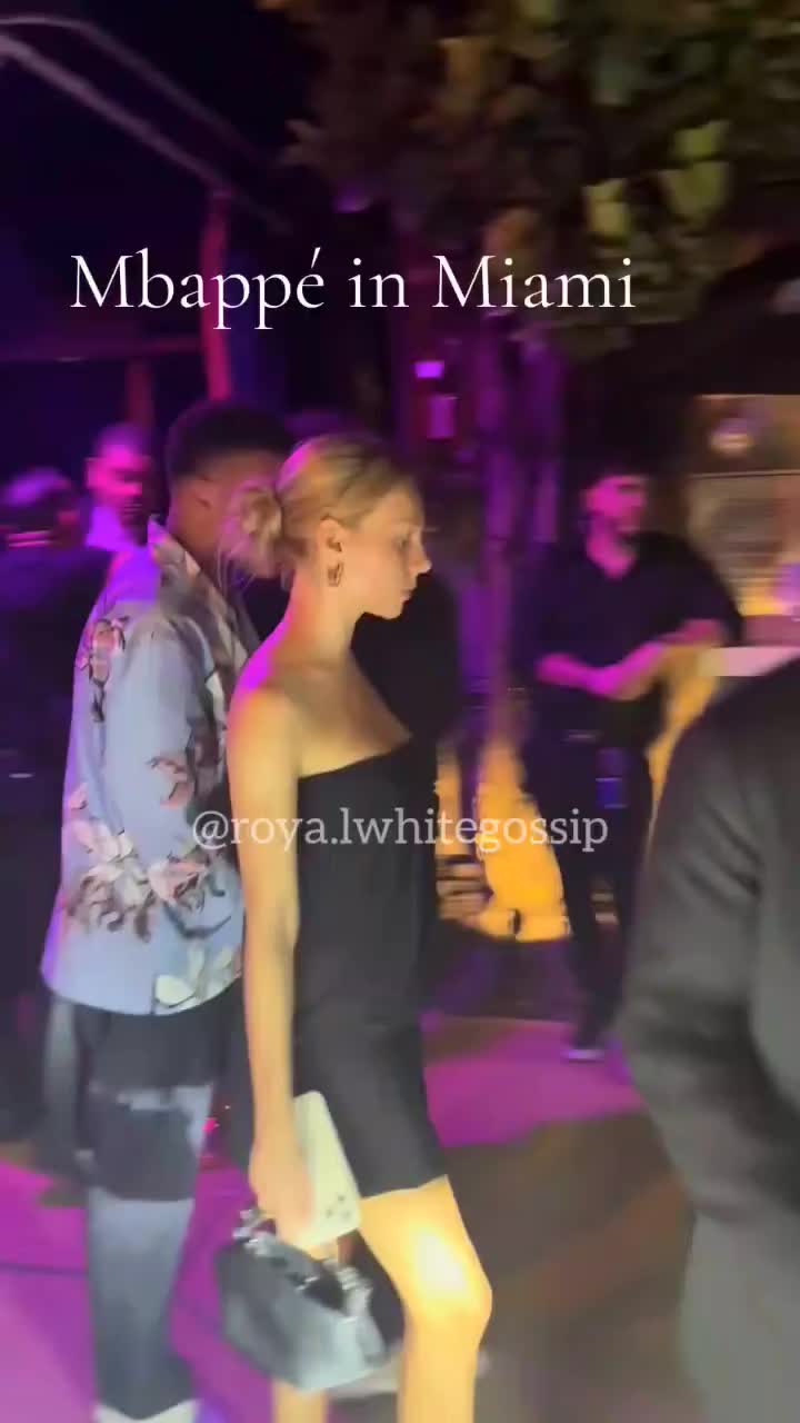 [球迷视频精选]姆巴佩迈阿密高调携女友出街，十指紧扣太恩爱了