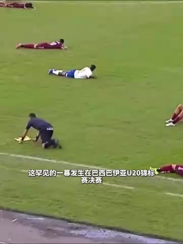 [球迷热播]❗全员卧⬇️倒！蜂群闯入赛场全员趴地躲避！