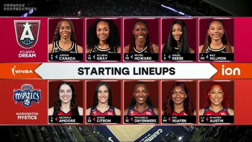 WNBA常规赛 亚特兰大梦想 74 - 79 华盛顿神秘人 全场集锦