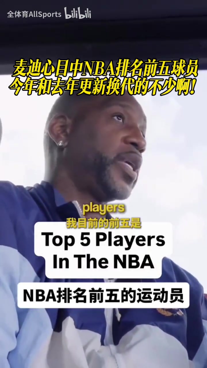 [今日超清片段]麦迪心目中NB⬆️A排名前五球员，今年和去年